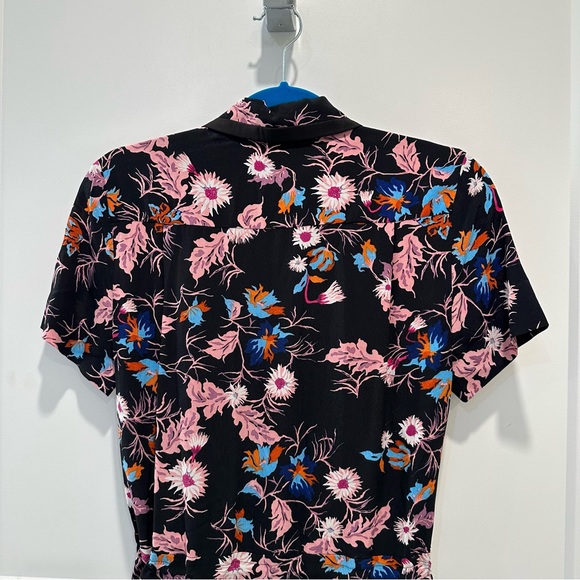 SANDRO PARIS Olivier Floral-Print Wide Leg Jumpsuit Size 34 - Picture 11 of 12